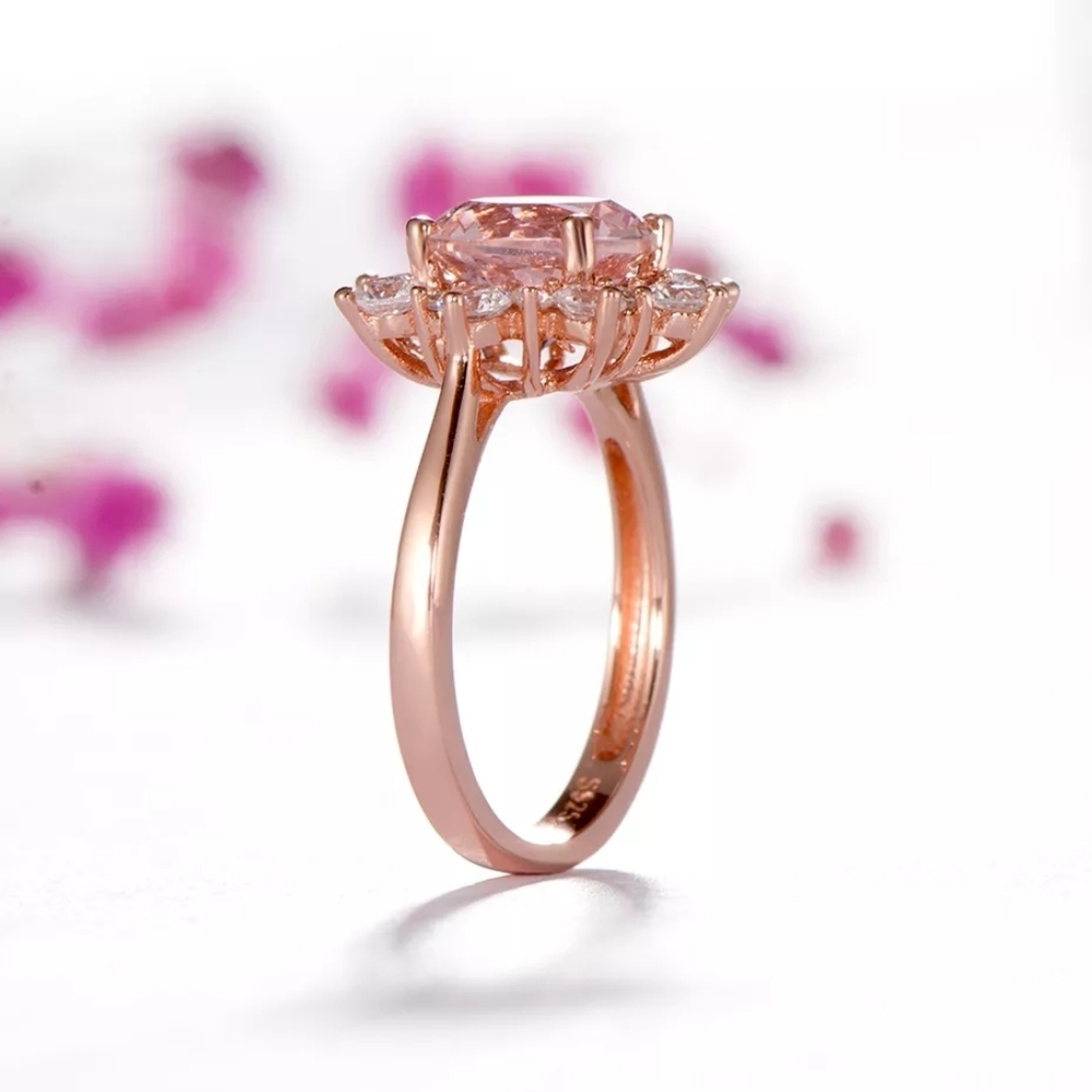 Rose gold morganite ring - Picture 6 of 6